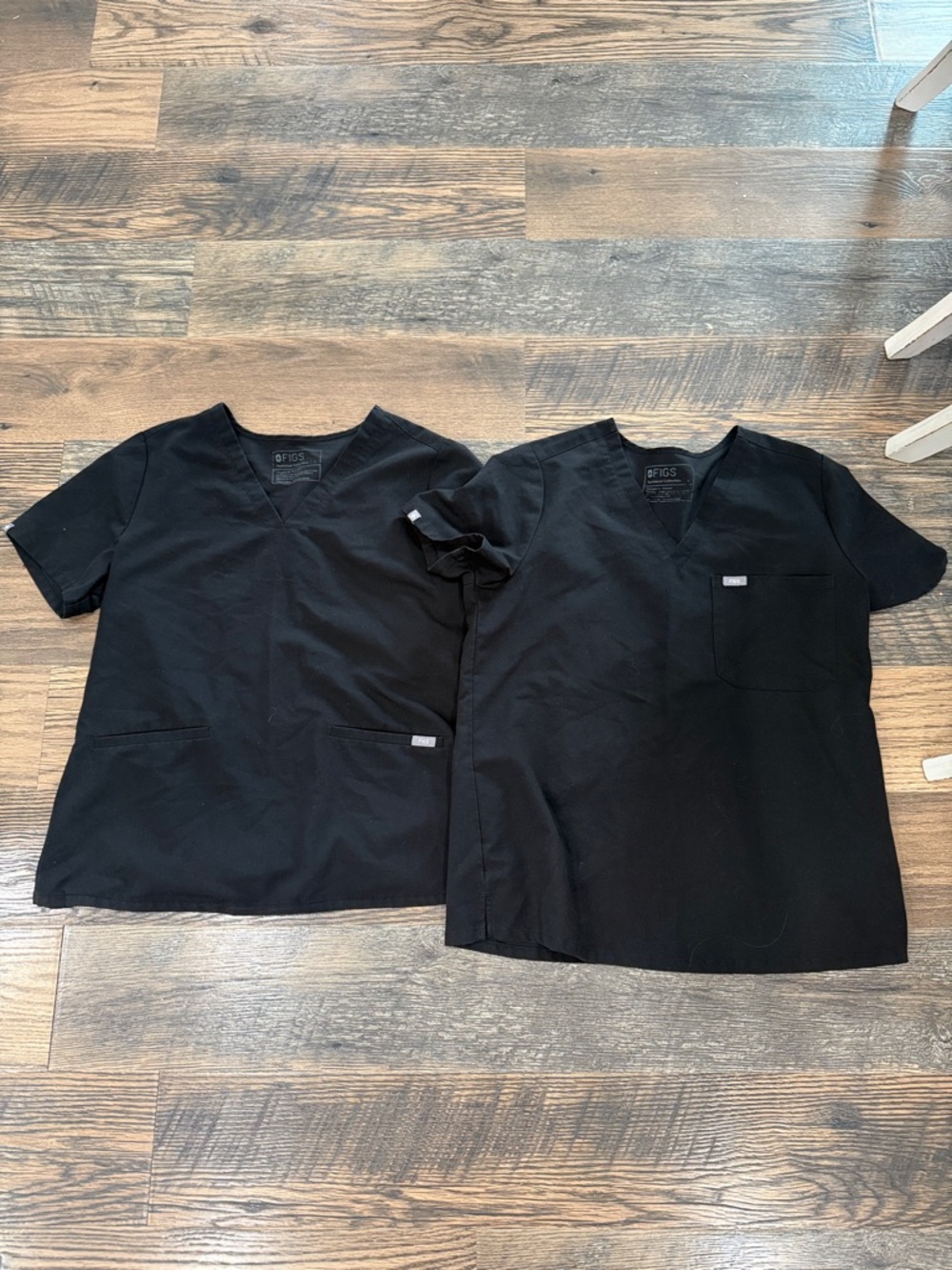Figs Black Medical Scrub Tops. Women’s large